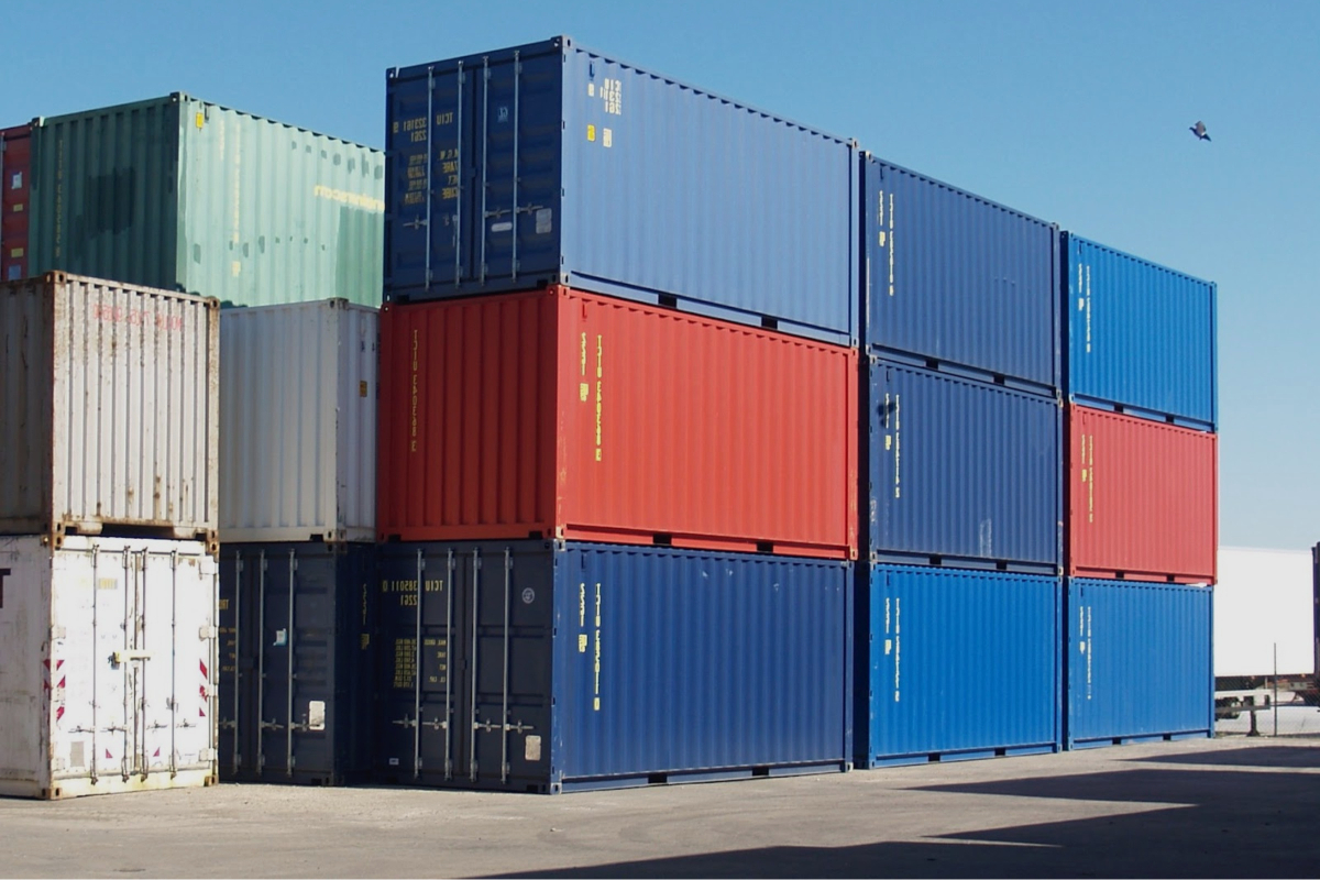 Códigos de barras de contenedores de carga