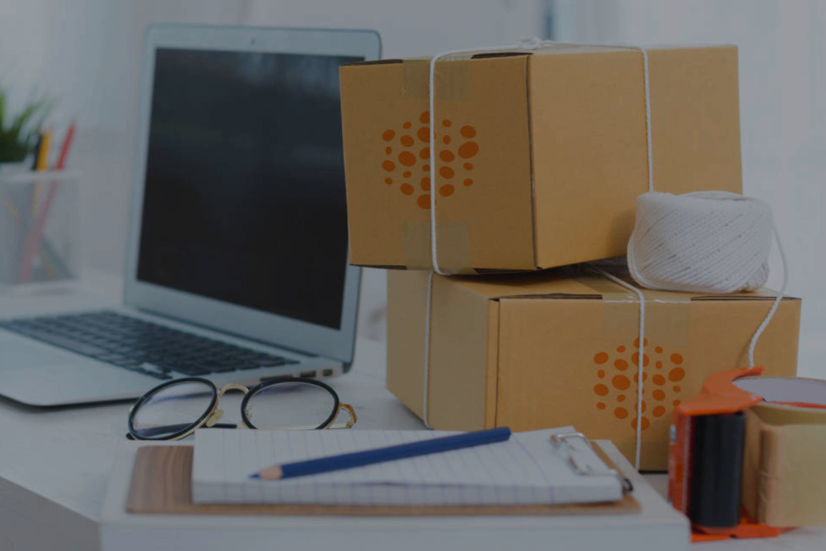 Paquetes enviados con códigos de barras para exportar a los EE.UU. y Canadá